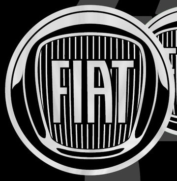 Fiat Adesivi 3D Logo 75mm - Black